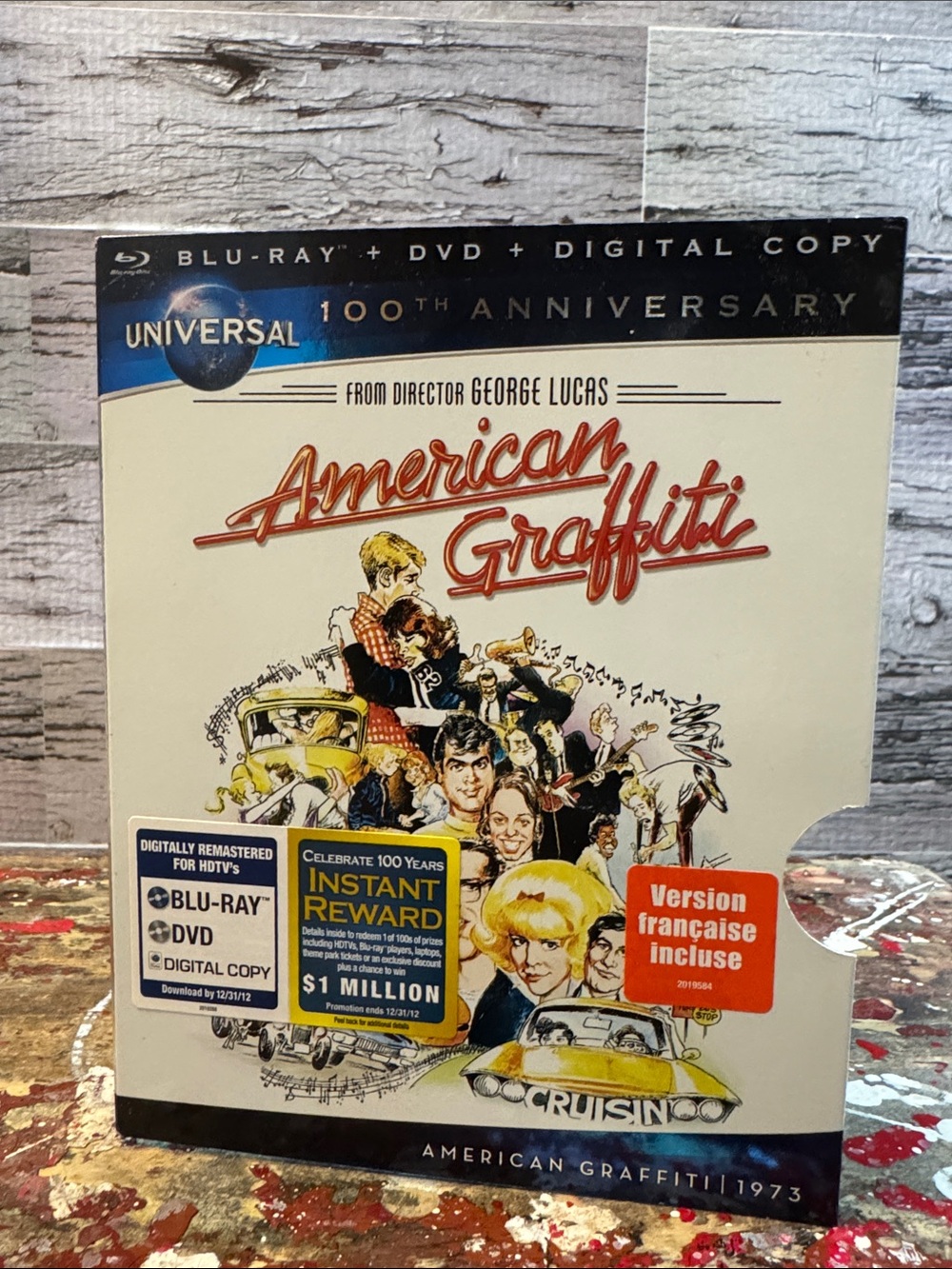 Universal 100th Anniversary American Graffiti Blu-Ray DVD Digital Copy Combo